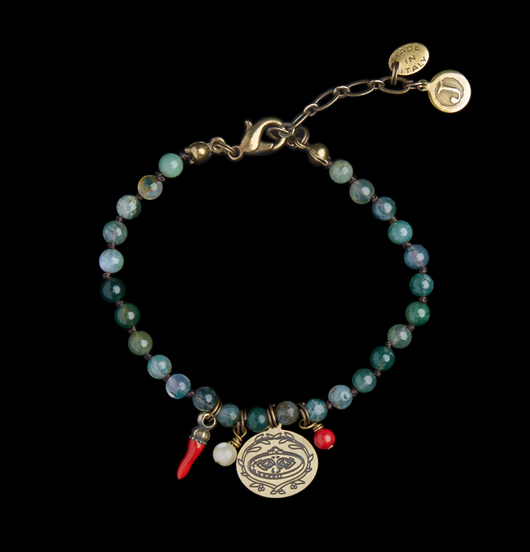 BRACCIALI | Fortuna | Bracciale agata muschiata
