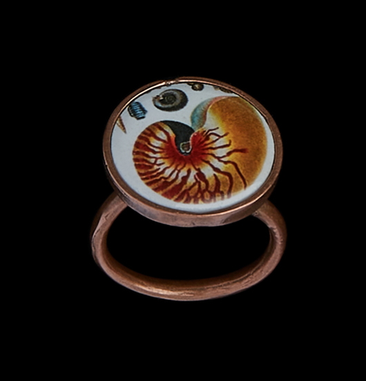 ANELLI | Mare | Anello regolabile con porcellana